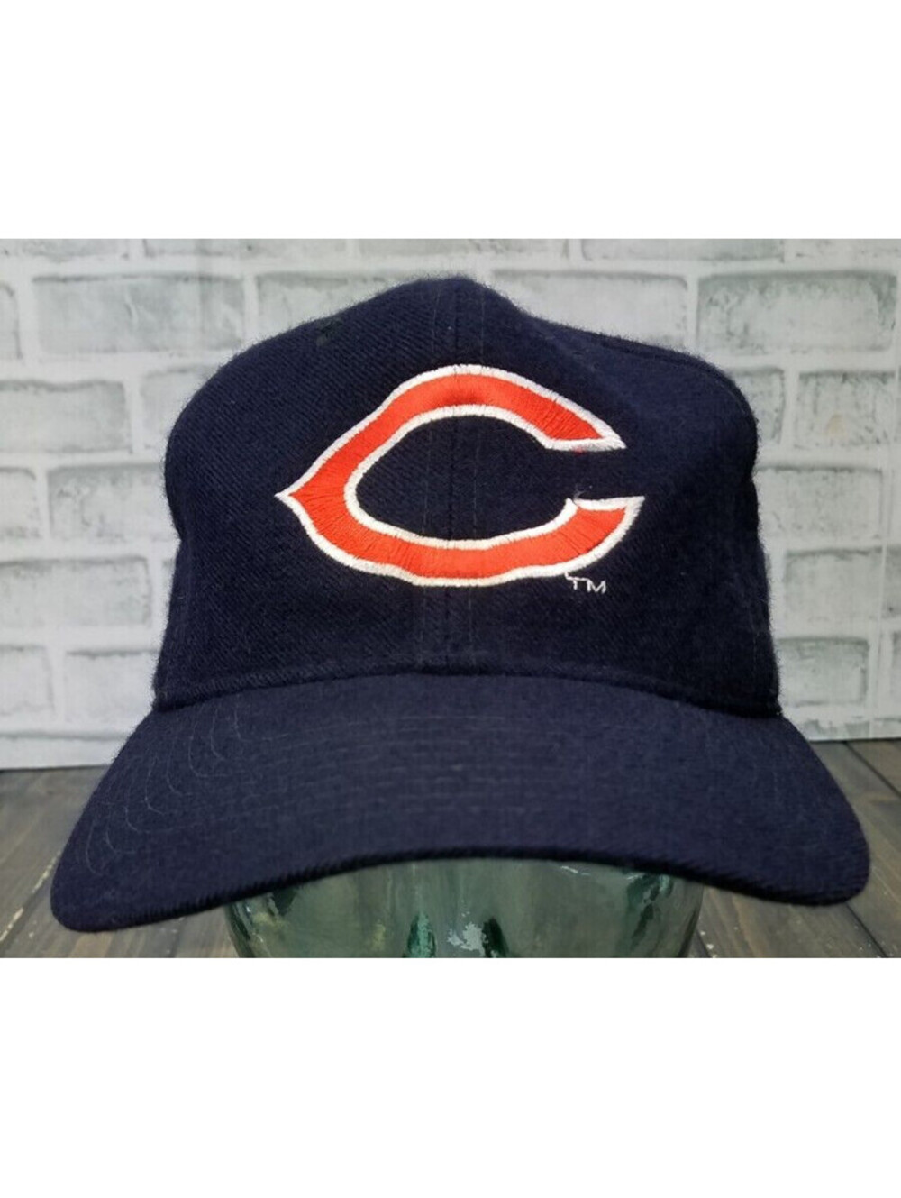 VINTAGE Chicago Bears New Era Pro Snapback Hat Cap Adjustable 100% Wool NFL READ